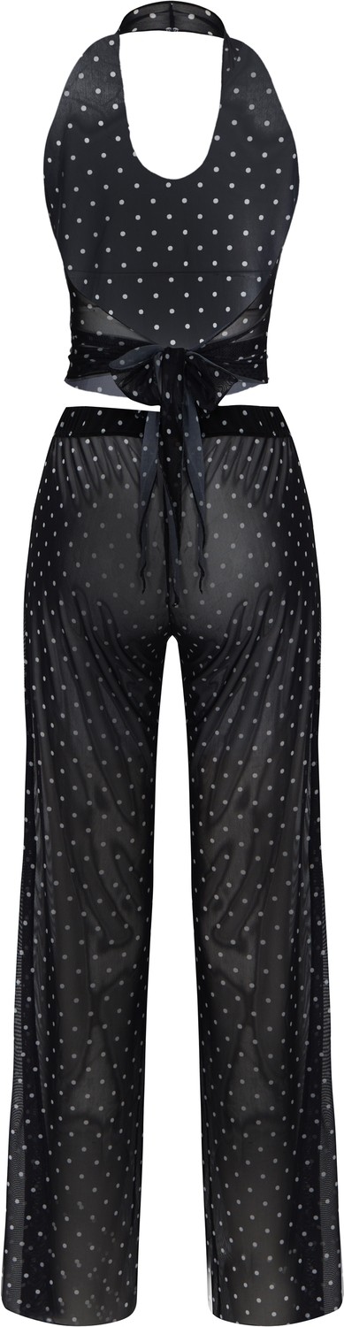 Aquella Desenli Tül Crop Top-Pantolon Takım görsel 5