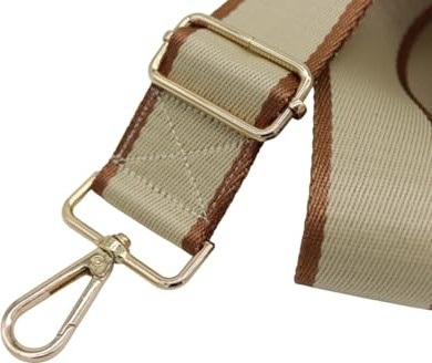 Die Grup Taba-Krem Polyester Ayarlanabilir Çanta Askısı 4cm x 120