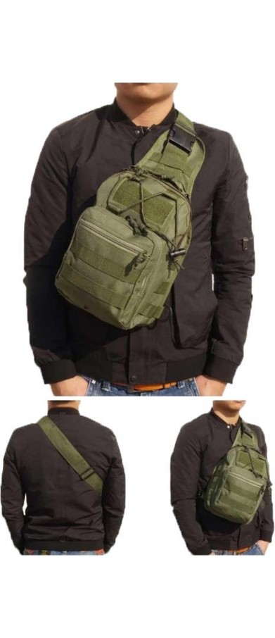 Single Sword Su Geçirmez Outdoor Taktik Tek Omuz Çapraz Çanta - Puma - multicolor Renk - Standart Beden - Renk: Bej görsel 6
