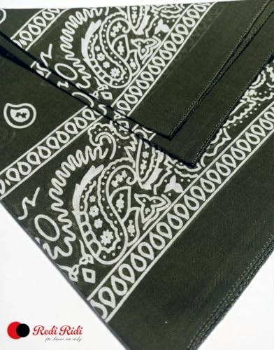 1001 Bandana Klasik Koyu Yeşil görsel 3