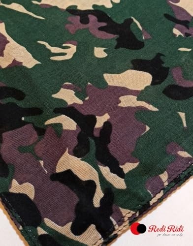 1001 Kare Bandana Green Camo görsel 3