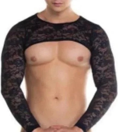 Nemere Erkek Fantezi Dantel Crop görsel 2