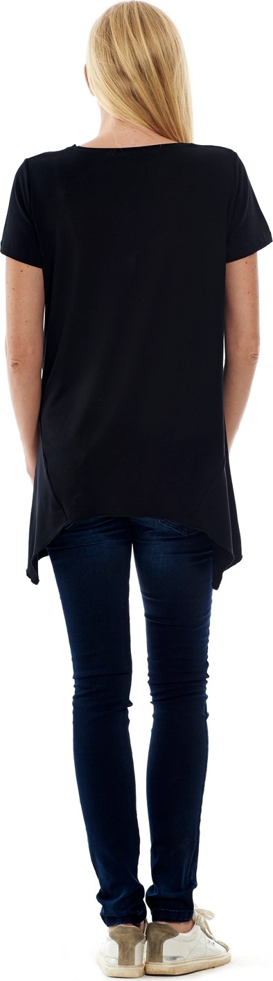 Motherway Hamile V Yaka Tunik %95 Viskoz %5 Elastan L Beden Rahat Kalıp görsel 5