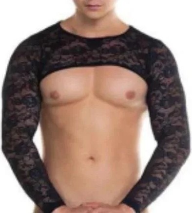 bebekokusu Erkek Fantezi Dantel Crop görsel 2
