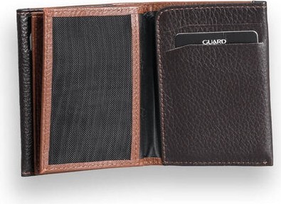 Guard Taba - Kahverengi Çift Renk Bölmeli Hakiki Deri Kredi Kartlık - GRD260404WT1746 görsel 3