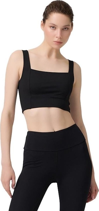 Cottonhill Lacivert Kare Yaka Crop Top Büstiyer