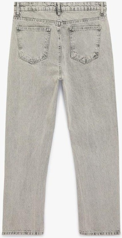 Koton Normal Bel Pamuklu Vintage Straight Fit Jean Pantolon (6s) görsel 2
