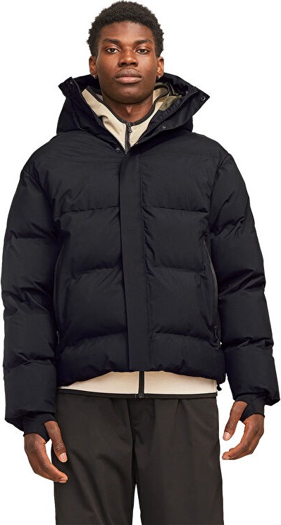 Jack & Jones Jack Jones Jcolpha Puffer Sn Erkek Günlük Mont 12261971-BLACK Siyah