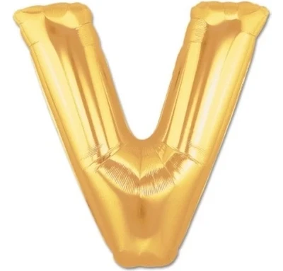Resim Altın Sarısı Folyo Harf Balon 1 Metre 