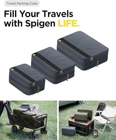 1001 Seyahat Paketleme Küpleri/valiz Içi Düzenleyici Çanta Kabin Boy S (2 Adet) Gri - AFA08480 (Spige görsel 3