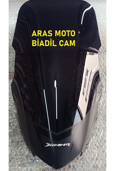 Aras Moto Bajaj Dominar 250 -400 Füme Ön Cam Siperlik ,biadil Marka Uzun Tur Camı 48 CM(2017-2024) Arasmoto