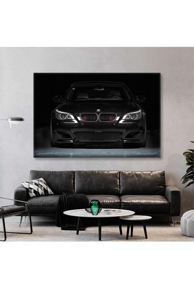 Ar Ajans Kanvas Tablo Son Model Asil Araba Spor Araba Bmw 5 Serisi E60 Kasa E 60 Kanvas Tablo