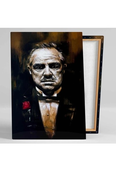 Ar Ajans Kanvas Tablo The Godfather Soyut Yağlı Boya Efektli Baba Filmi Mafya Kanvas Tablo