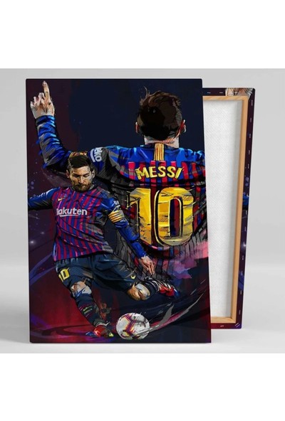 Ar Ajans Kanvas Tablo Lionel Messi Barselona Futbol Leo Fc Barcelona Kanvas Tablo
