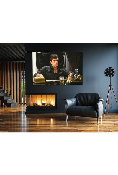 Ar Ajans Kanvas Tablo Tony Montana Scarface - Al Pacino Duvar Tablosu Kanvas Canvas