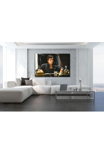 Ar Ajans Kanvas Tablo Tony Montana Scarface - Al Pacino Duvar Tablosu Kanvas Canvas