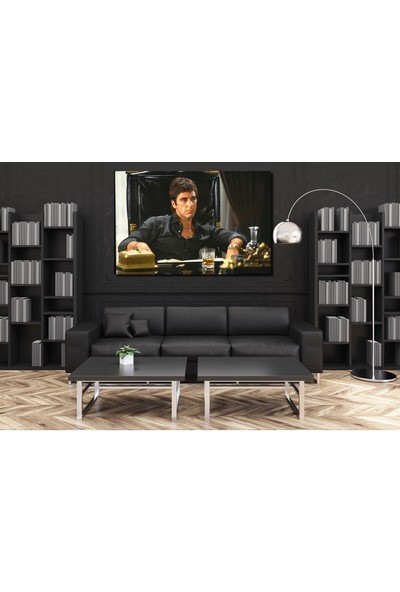 Ar Ajans Kanvas Tablo Tony Montana Scarface - Al Pacino Duvar Tablosu Kanvas Canvas