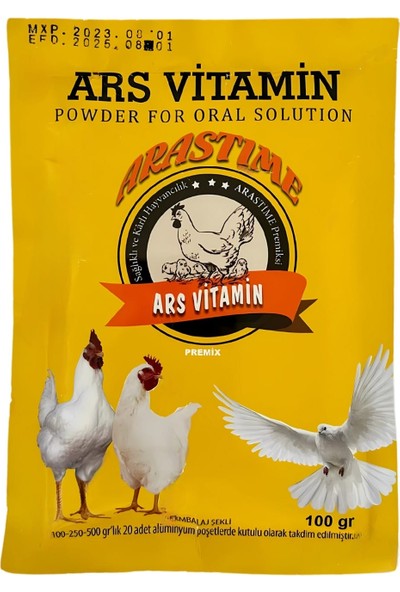 Arastime Ars Vitamin "ars Vitamin - Yumurta Piliçleriniz Için Maksimum Verim ve Sağlık