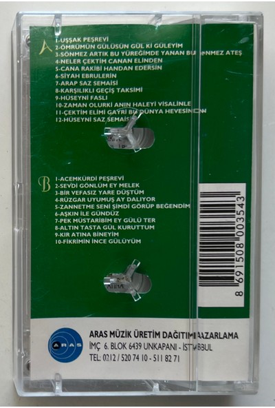 Aras Müzik Kemal Gürses Uşşak Acemkürdi Faslı Kaset (Orjnal Dönem Baskı Kaset)