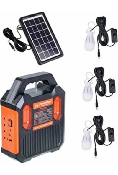 Bt Radyolu Güneş Enerjili 3 Ampullü Ev Bahçe Aydınlatması