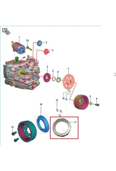 Aras Moto Bajaj Pulsar Ns 200,RS 200 Marş Rublesi Orjinal Ilk Hareket Kitlemesi Tüm Yıllara Uygun - Arasmoto
