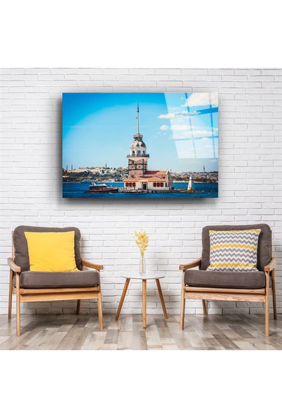 Aras Glass Art Kız Kulesi 4 Cam Tablo