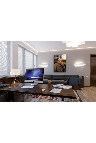 Aras Glass Art Atatürk Portresi 2 Yapay Zeka Cam Tablo