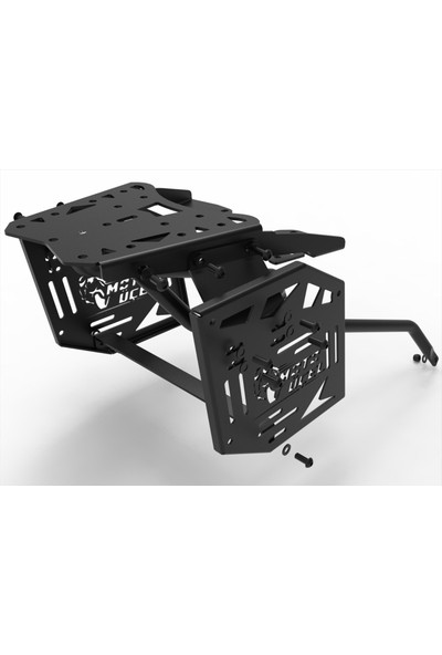 Aras Moto Bajaj Dominar 400-D250-400UG Uyumlu Çanta Demiri+Yan Çanta Demir 3lü Set Topcase (2017-2024)- Arasmoto