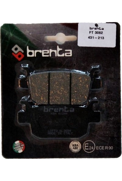 Aras Moto Arora Beatrix 150 Uyumlu Arka Fren Balatası Brenta Italyan Ft 3082 - Arasmoto