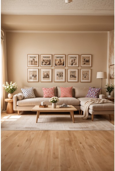 Arancione Co. Retro 4'lü Kırlent Kılıf Ds2