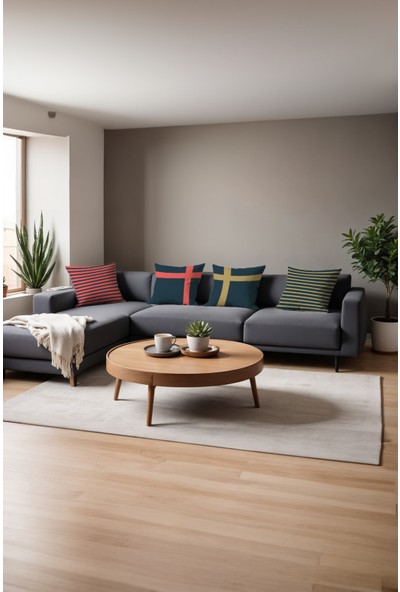 Arancione Co. Geometrik 4'lü Kırlent Kılıf Ds4