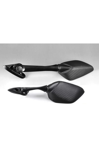 Aras Moto Yamaha Yzf R25 Ayna Takımı Karbon Görünümlü Katlanabilen+Montaj Vidaseti 2014-18 Uzun Boy-Arasmoto