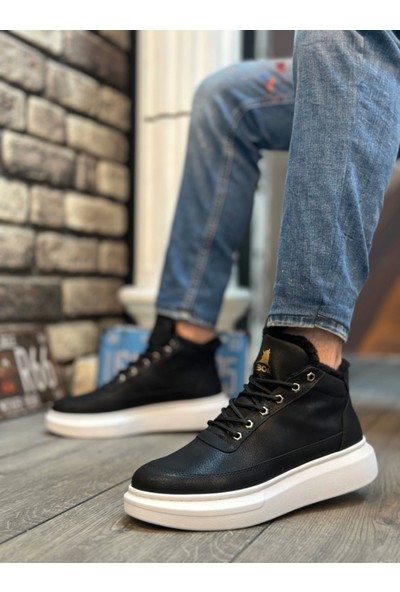 BA0151 Içi Kürklü Bağcıklı Erkek Tarz Spor Bot