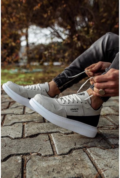 Knack Yüksek Taban Günlük Süet Ayakkabı 040 Taş