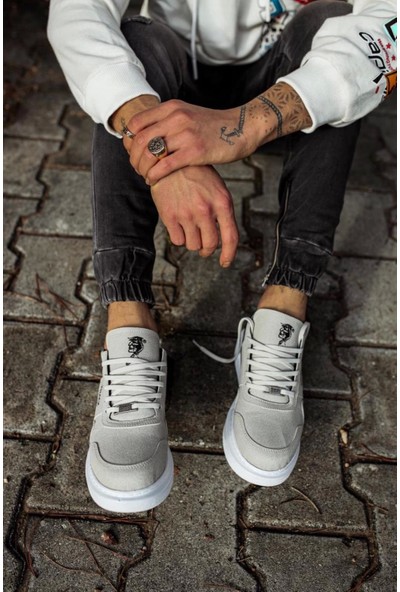 Knack Yüksek Taban Günlük Süet Ayakkabı 040 Taş
