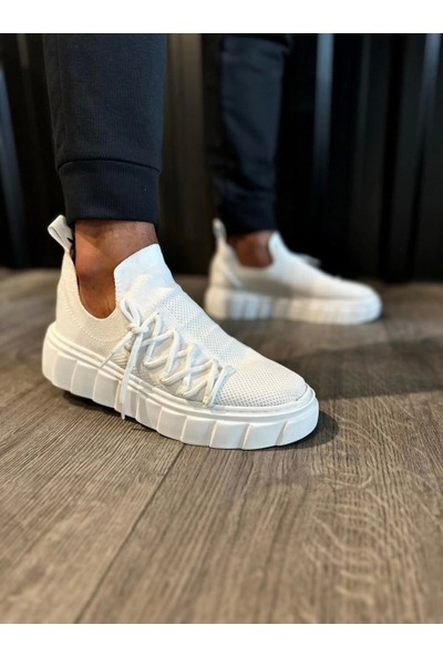 Knack Yüksek Taban Günlük Ayakkabı 1025 Beyaz