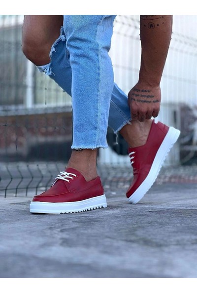 Wagoon WG506 Kırmızı Erkek Saraclı Casual Ayakkabı