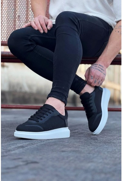 Wagoon WG019 Siyah Triko Erkek Casual Ayakkabı