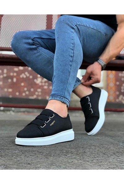 Aradım Taradım Wagoon WG026 Siyah Kalın Taban Casual Erkek Ayakkabı