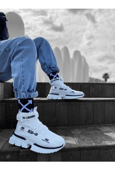 Aradım Taradım ZR-X700 Tarz Beyaz Renk Spor Ayakkabı