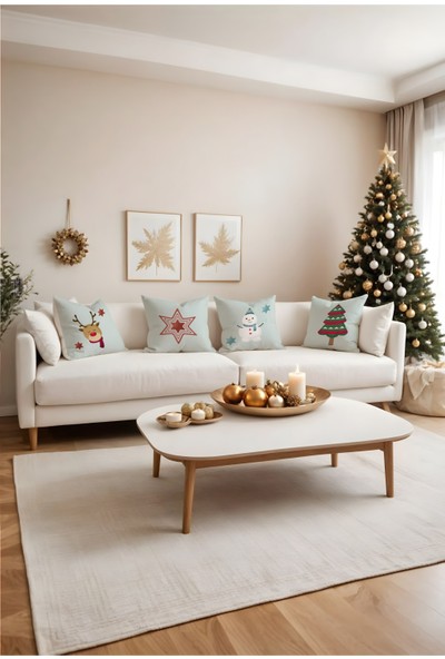 Arancione Co. Yılbaşı 4'lü Kırlent Kılıf Ds8