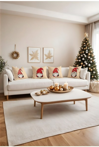 Arancione Co. Yılbaşı 4'lü Kırlent Kılıf Ds9