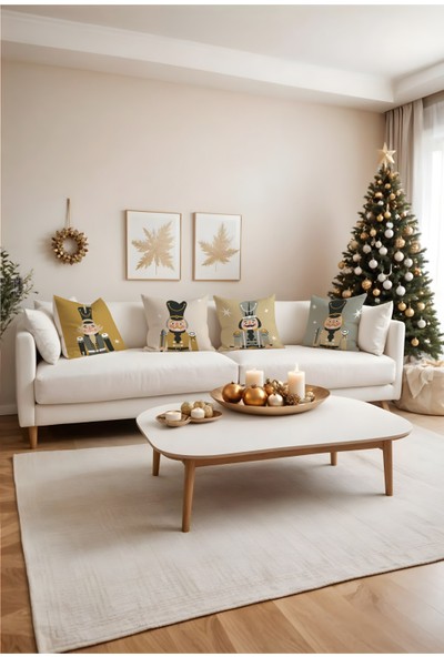 Arancione Co. Yılbaşı 4'lü Kırlent Kılıf Ds7