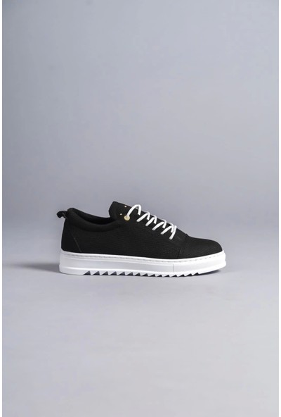 Aradım Taradım SLW152 Cool Bağcıklı Keten Erkek Günlük Spor Klasik Ayakkabı Bt Siyah