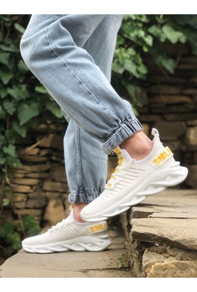Aradım Taradım BA0602 Phantom Yüksek Taban Tarz Sneakers Beyaz Erkek Spor Ayakkabısı