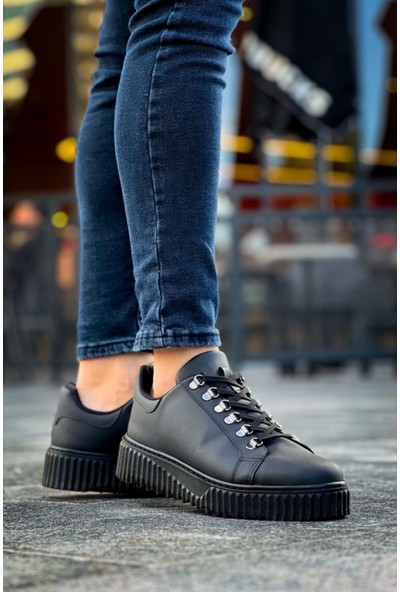 Aradım Taradım BA0505 Çengel Bağcıklı Siyah Tabanlı Günlük Ayakkabı