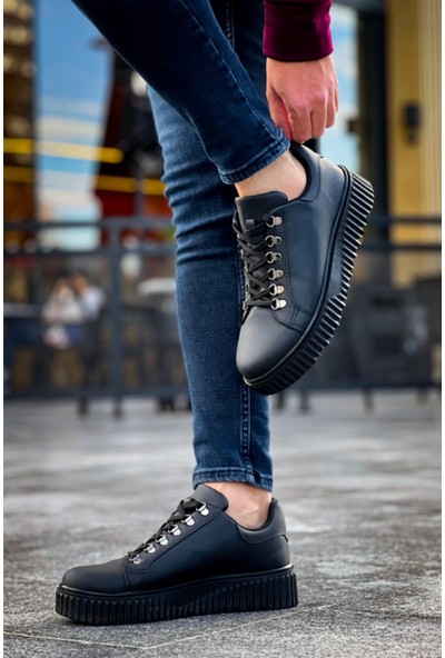 Aradım Taradım BA0505 Çengel Bağcıklı Siyah Tabanlı Günlük Ayakkabı