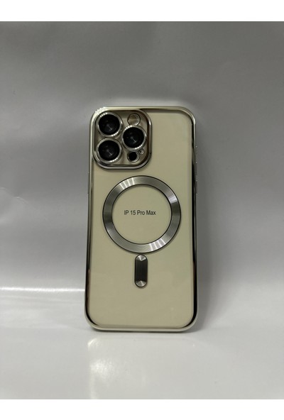 Araseç Teknoloji iPhone 15 Pro Max Kılıf Kamera Lens ve Hoparlör Toz Korumalı Magsafe Şarj Özellikli Esnek Silikon