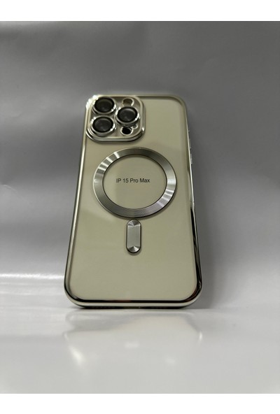 Araseç Teknoloji iPhone 15 Pro Max Kılıf Kamera Lens ve Hoparlör Toz Korumalı Magsafe Şarj Özellikli Esnek Silikon