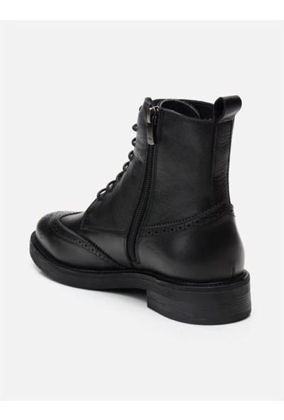 Yorkshire Siyah Kadın Deri Bot